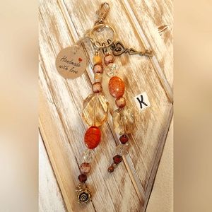 Beaded handcrafted keychain